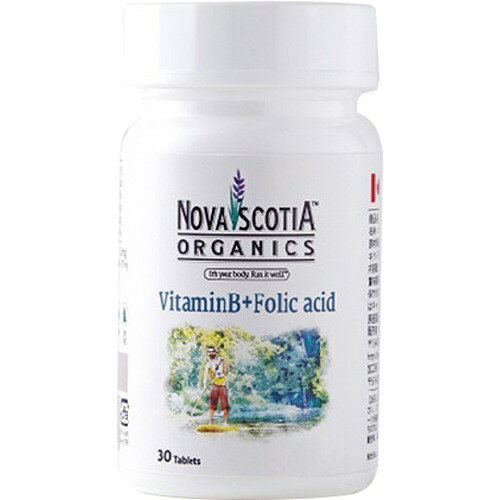 ノバスコシアオーガニックス ビタミンB群+葉酸 エナジーバーン(350mg*30粒)
