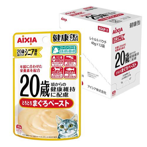 健康缶パウチ 20歳からのとろとろまぐろペースト ( 40g×12袋入 )/ 健康缶シリーズ