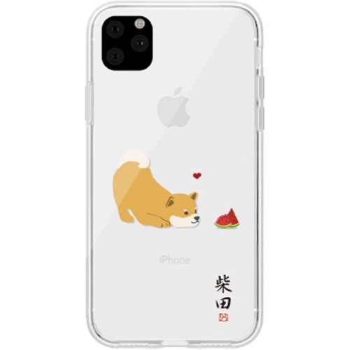 アビィフレンズ iPhone 11 Pro Max しばたさん クリアケース スイカ ABF17115i65R(1個)