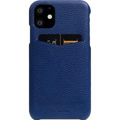SLG Design iPhone 11 Full Grain Leather Back Case ネイビーブルー SD17923i61R(1個)
