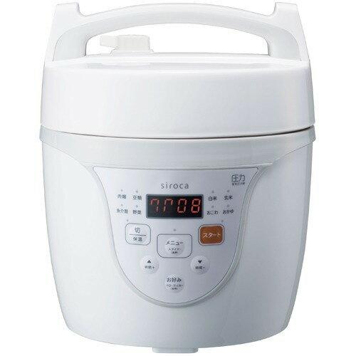 【未使用】siroca シロカ キッチン 電気圧力鍋 レッド SP-2DS271 alljapan-online-shop_4589919832347