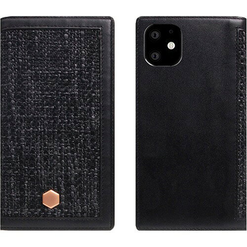 SLG Design iPhone 11 Edition Calf Skin Leather Diary ブラック SD17938i61R(1個)