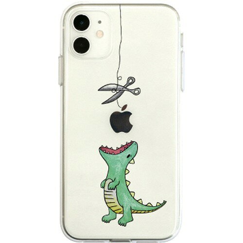 iPhone 11 ソフトクリアケース ファンタジー はらぺこザウルス グリーン DS17261i61R(1個)