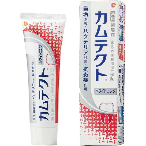 カムテクト ホワイトニング 歯周病(歯肉炎・歯槽膿漏)予防 歯磨き粉(105g)