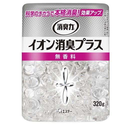 エステー 消臭力 クリアビーズ イオン消臭プラス 本体320g 無香料