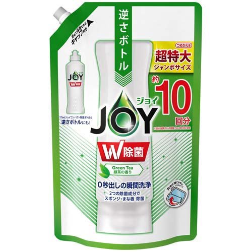 「Ｐ＆Ｇ」 除菌ジョイ コンパクト 食器用洗剤 緑茶の香り 詰め替え ジャンボ 1330mL 「日用品」
