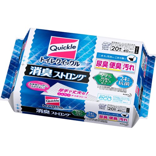 花王 トイレクイックル 消臭ストロング トイレクイックル 消臭ストロング つめかえ用 20枚