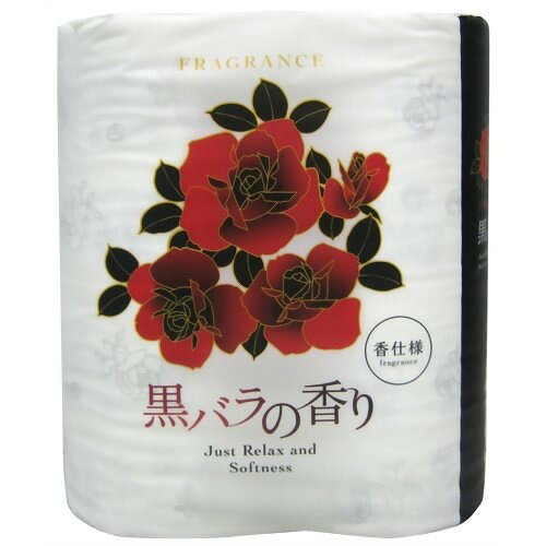黒バラの香りトイレットペーパー (ダブル)(4ロール)