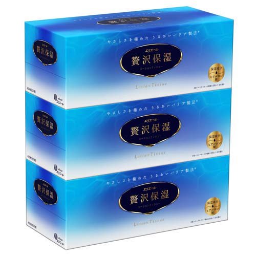 エリエール 贅沢保湿(400枚(200組)*3コ入)