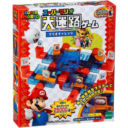 楽天市場】エポック社 スーパーマリオ 大迷路ゲーム マリオチャレンジ