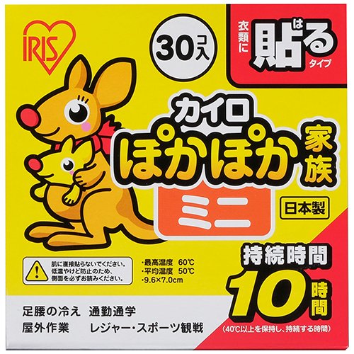 アイリスオーヤマ ぽかぽか家族 貼るミニ 30個入