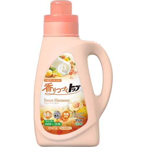香りつづくトップ スウィートハーモニー 柔軟剤入り洗濯洗剤 本体(850g)