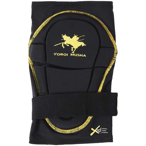 鎧武者 ニーパッド YM-1712 BK F(1組)