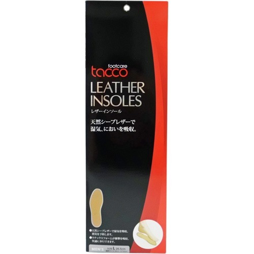 タコ レザーインソール 男性用 Lサイズ 26.0-27.0cm(1足組)