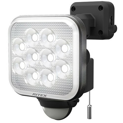 ムサシ 12W*1灯 フリーアーム式 LED センサーライト コンセントタイプ LED-AC1012(1台)