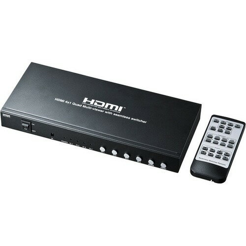 楽天市場】サンワサプライ 4入力1出力HDMI画面分割切替器 SW-HD41MTV(1