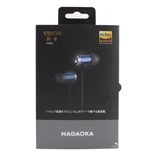 NAGAOKA VINON ハイレゾ対応イヤホン P-609/インディゴ Headphone/Earphone