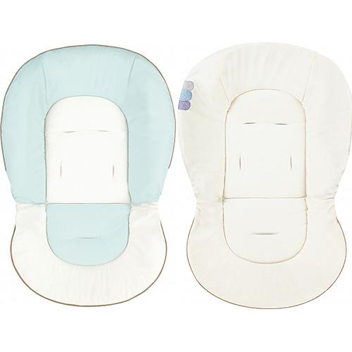 着せ替え リバーシブルクッション マカロンブルー ベビーベット ハイローチェア(1個)