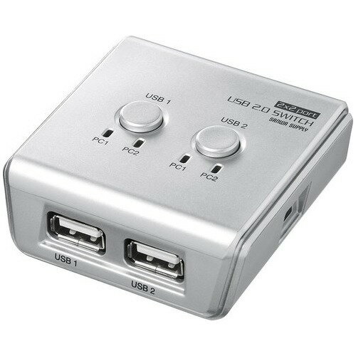 楽天市場】サンワサプライ USB2.0ハブ付手動切替器 4回路 SW-US44HN(1