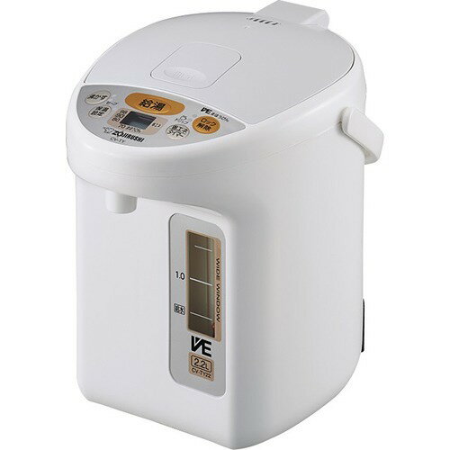 楽天市場】象印マホービン 象印 VE電気まほうびん 2.2L CV-GT22-WA