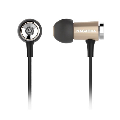 NAGAOKA VINON ハイレゾ対応イヤホン P-609/シャンパンゴールド Headphone/Earphone
