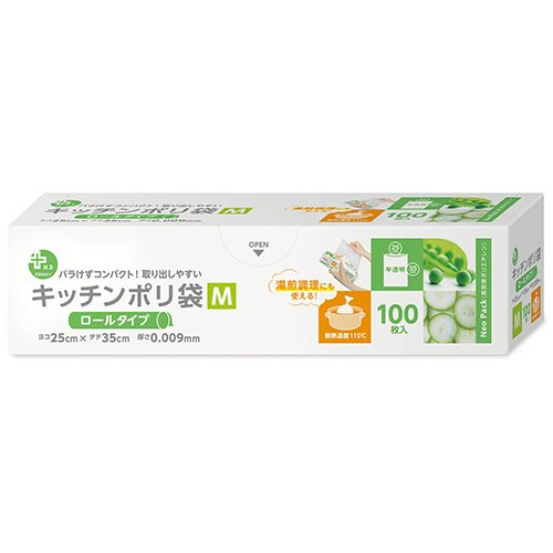 キッチンポリ袋 HD-M(100枚入)