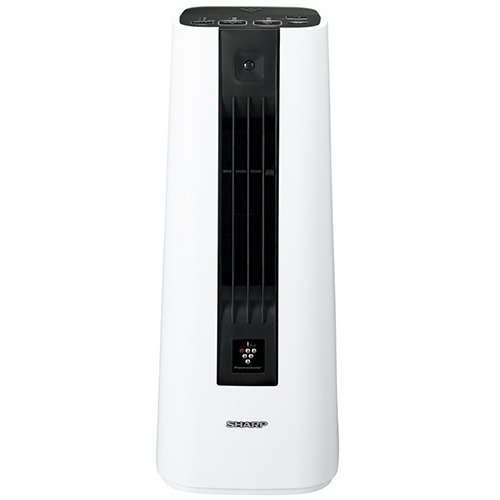 SHARP加湿セラミックファンヒーター【HX-C120-W】ホワイト HX-TK12 | プラズマクラスター電気暖房機：シャープ