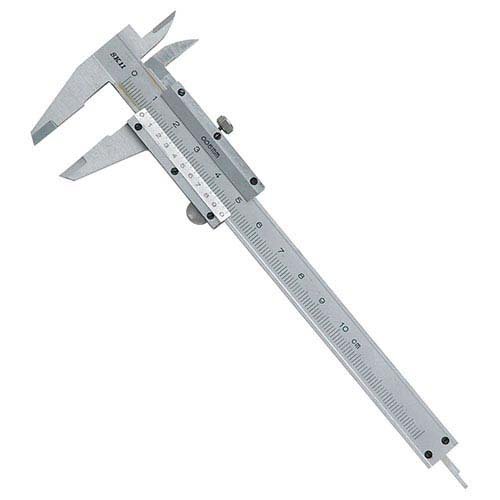 SK11 ノギス 100mm 収納ケース付 バーニヤ(副尺)目盛付(1個入)