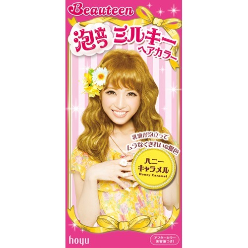 楽天市場】ホーユー ビューティーン 泡立つミルキーヘアカラー ハニー