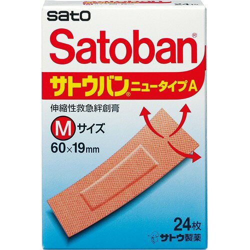 楽天市場】佐藤製薬 サトウバンニュータイプA(新) M(24枚入) | 価格