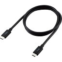 エレコム USB4ケーブル USB4-CC5P08BK(40Gbps, 100W, 0.8m)の楽天市場掲載画像