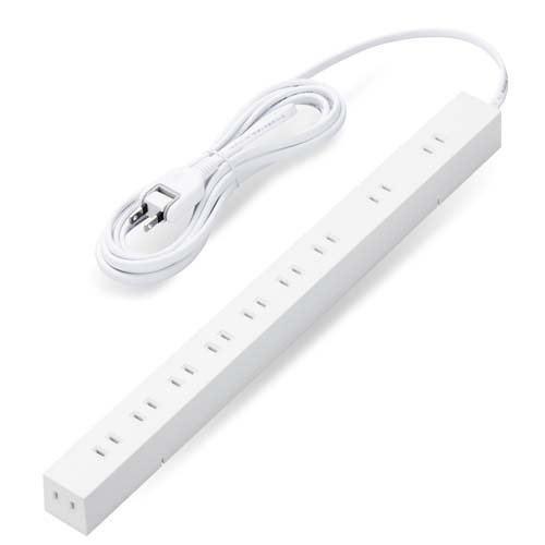 法人向け 10口タップ 2P 3m ホワイト(1個)