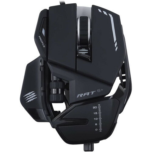 MAD CATZ R.A.T. 6+ 有線ゲーミングマウス MR04DCINBL000-0J