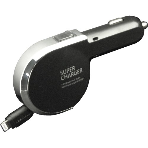 カシムラ DC充電器 リール ブラック 2.4A LN BK KL-34(1個)