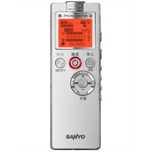 SANYO ICR-RS110MF サンヨーラジオ付きICレコーダー Amazon | SANYO ICレコーダー ポータブルラジオレコーダー ICR