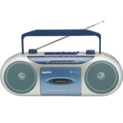楽天市場】三洋電機 SANYO ラジオカセットレコーダー ブルー U4-W32(L