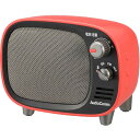 AudioComm Bluetoothスピーカー レトロ レッド ASP-W900Z-R(1個)