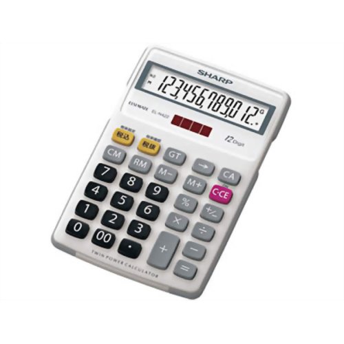 ADESSO 中型卓上電卓 12桁 ビッグディスプレイ D‐9012 グレー D-7010 ビッグディスプレイ卓上電卓10桁税計算 1個 アデッソ