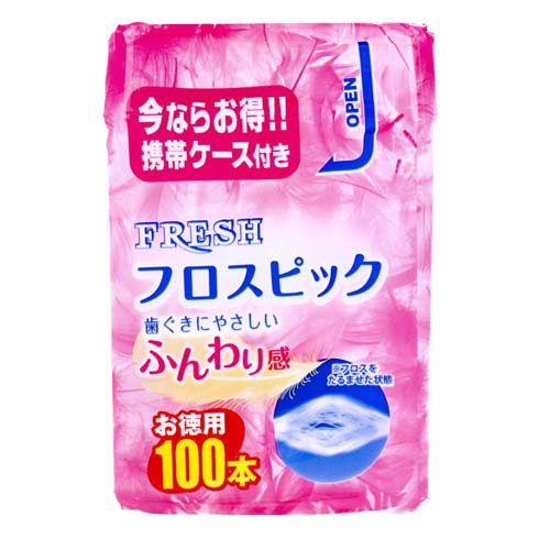 【セット販売】デンタルプロ フレッシュ フロスピック 100本入(×12セット)