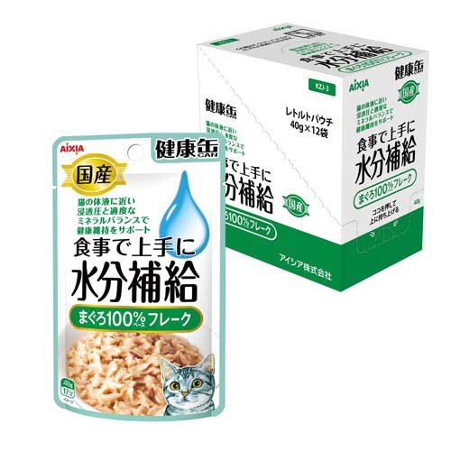 国産 健康缶パウチ 水分補給 まぐろフレーク(40g*12袋入)