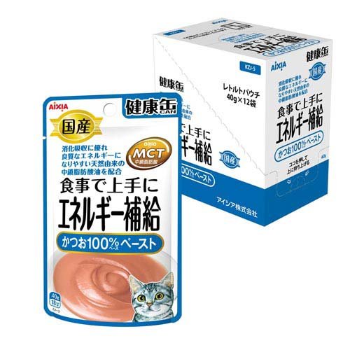 国産 健康缶パウチ エネルギー補給 かつおペースト(40g*12袋入)