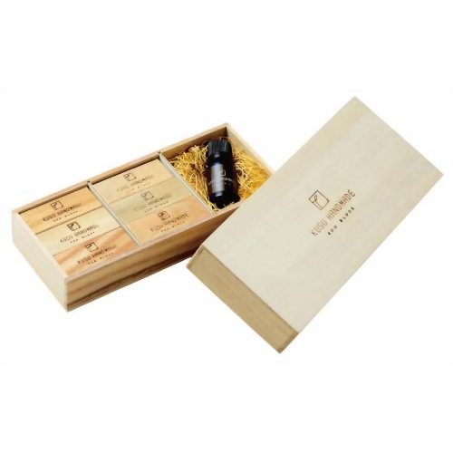 KUSU HANDMADE エコブロック 12個+カンフルオイル 10ml 桐箱入り