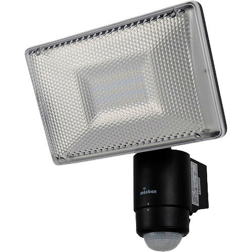 LEDセンサーライト 1200lm 黒 LS-A1134B-K(1個)