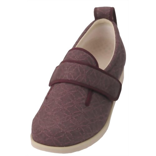 あゆみシューズ ダブルマジックII雅 (左足用) あずき 1027 M