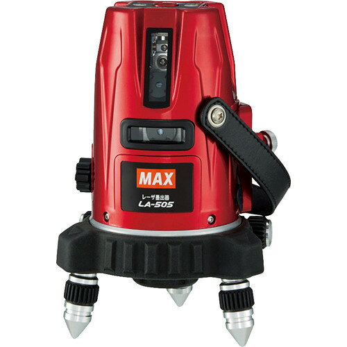 MAX ジンバル式レーザ墨出器 アカ 大矩クロス 本体のみ LA-505(1台)