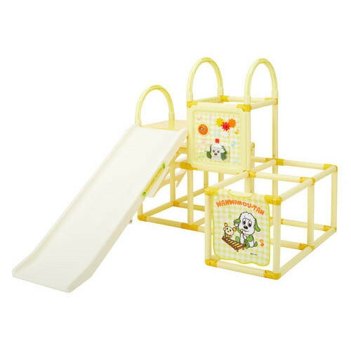 楽天市場】野中製作所 おりたたみわんぱくスライダージム ブランコ付き