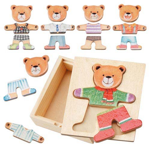 くまさん絵合わせパズル(1個)