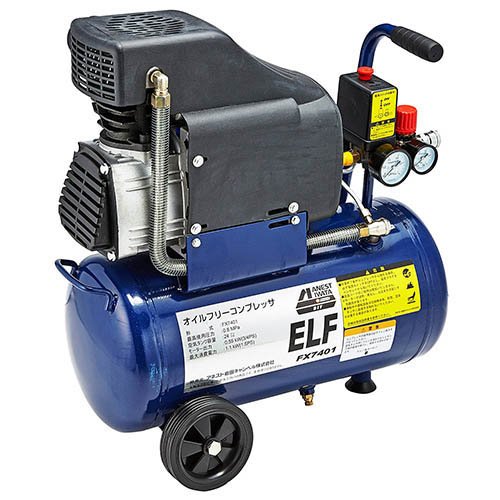 アネスト岩田C オイルフリーコンプレッサー エルフ FX7401(1台)