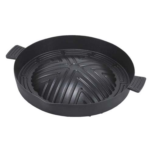 ふっ素樹脂加工 アルミ鋳物 深型 ジンギスカン鍋 28cm HB-5778 軽量タイプ(1個)