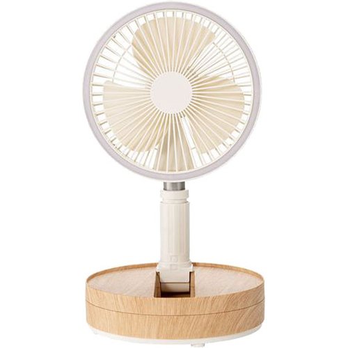 スリーアップ 充電式 マルチフォールディングファン アイボリーウッド LF-T2104IV